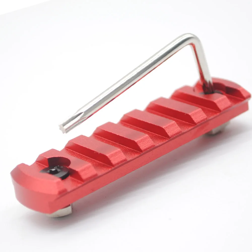 
Red Color Aluminum 7 slots M-lok picatinny Rail Section fits AR15 AR-15M-LOK handguard 