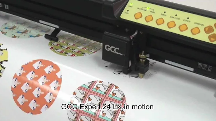 Vinyl Cutter Cutting Plotter with Contour Cut Optical Tracking GCC Expert II EX II-24LX EX II-52LX