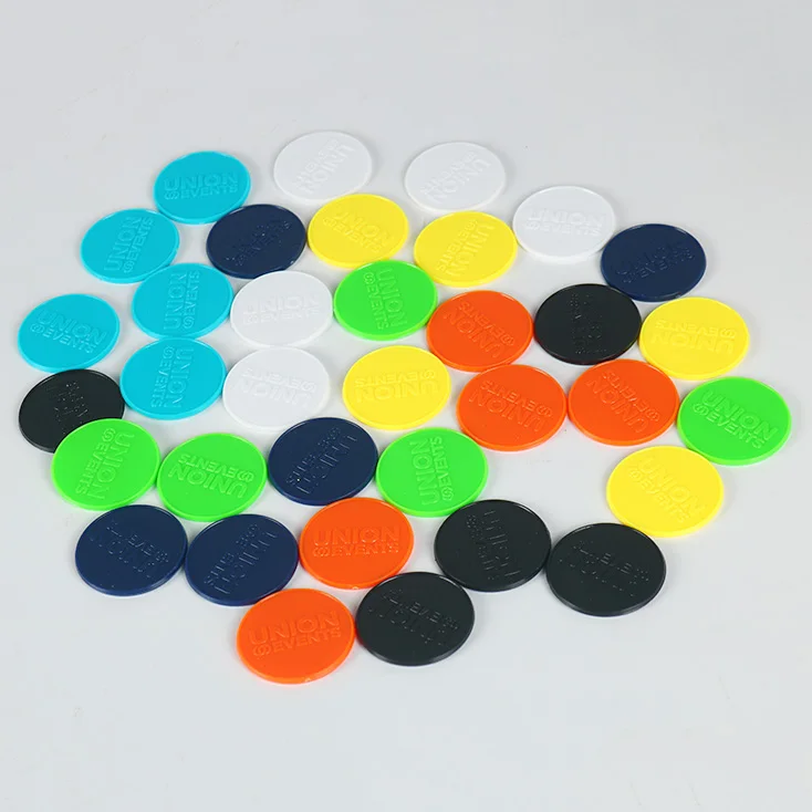 Modern design promotional cheap custom stamping game token coin