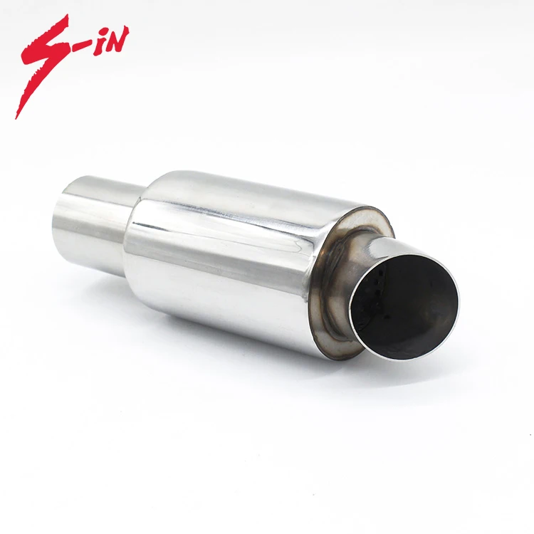 stainless steel universal SS304 muffler silencer for auto exhaust modification