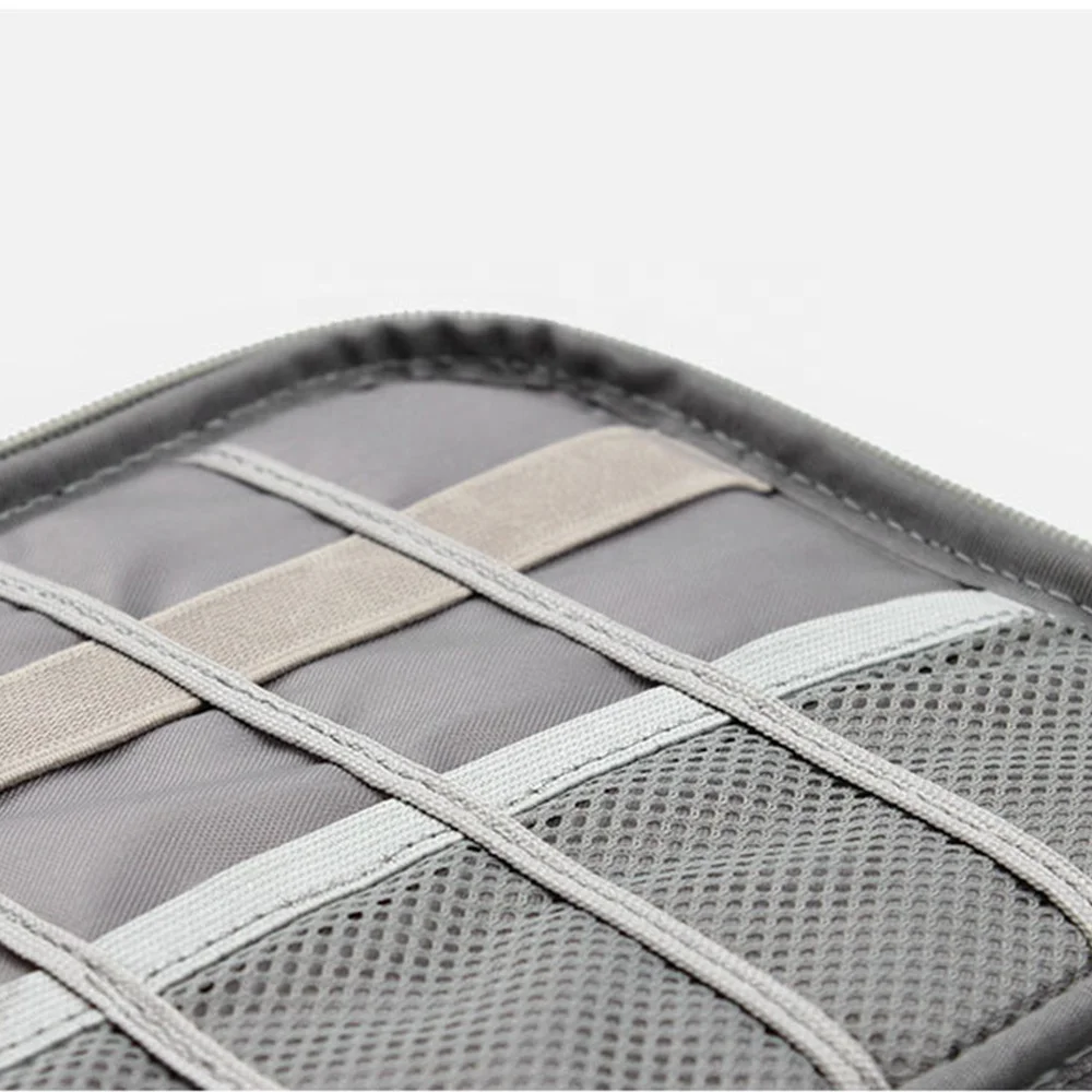 Portable Travel Electronic Accessories Cable Organizer Bag For USB Data Earphone Charger Kit