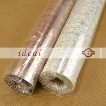 
70CM*100M thickness 0.038MM pritted transparent plastic roll for flowers packing 