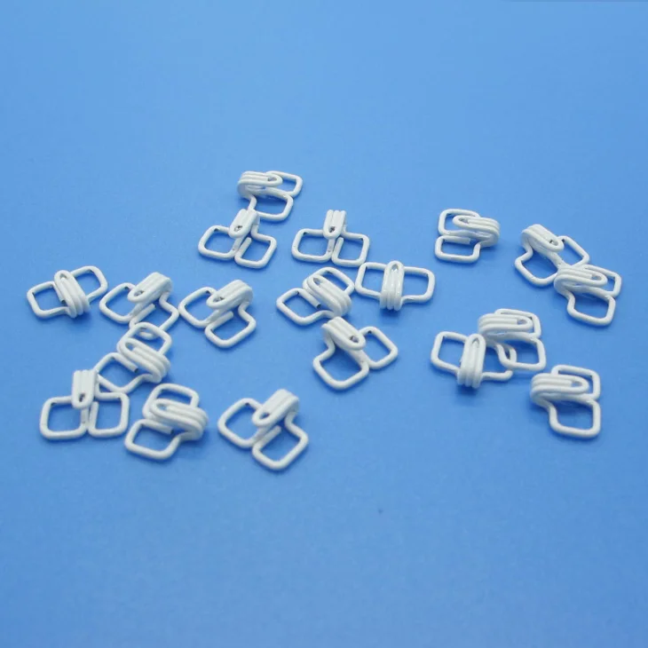 Wholesale nylon coated square hooks and eyes for bra
