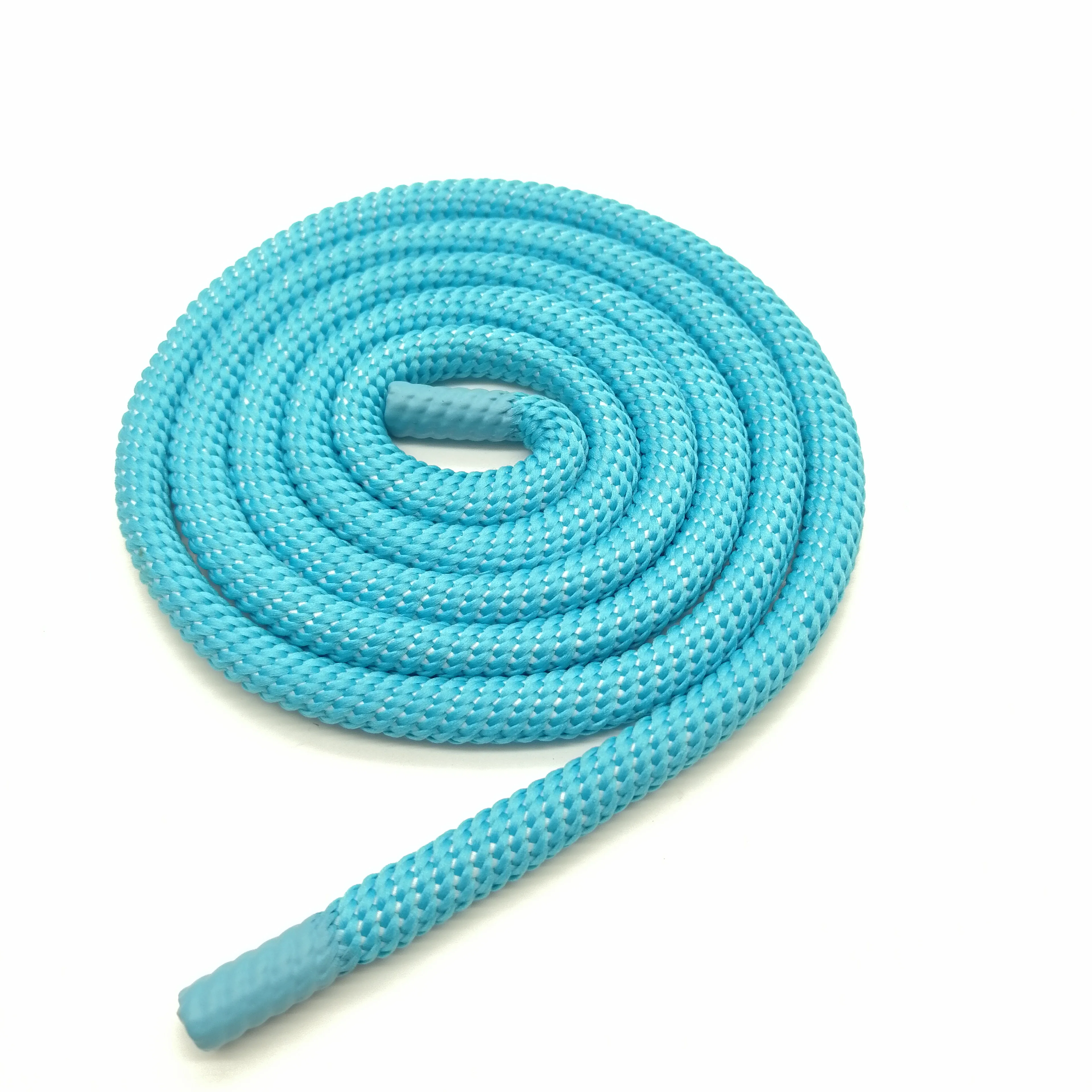 Wholesale 8mm round dipped end soft polyester hoodie laces