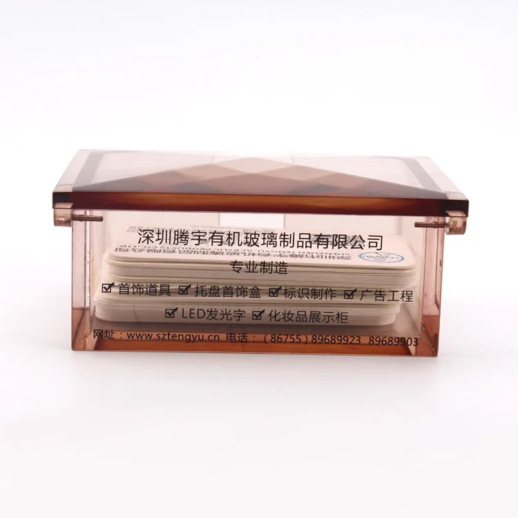 save 30%  high quality clear acrylic business card box acrylic card holder