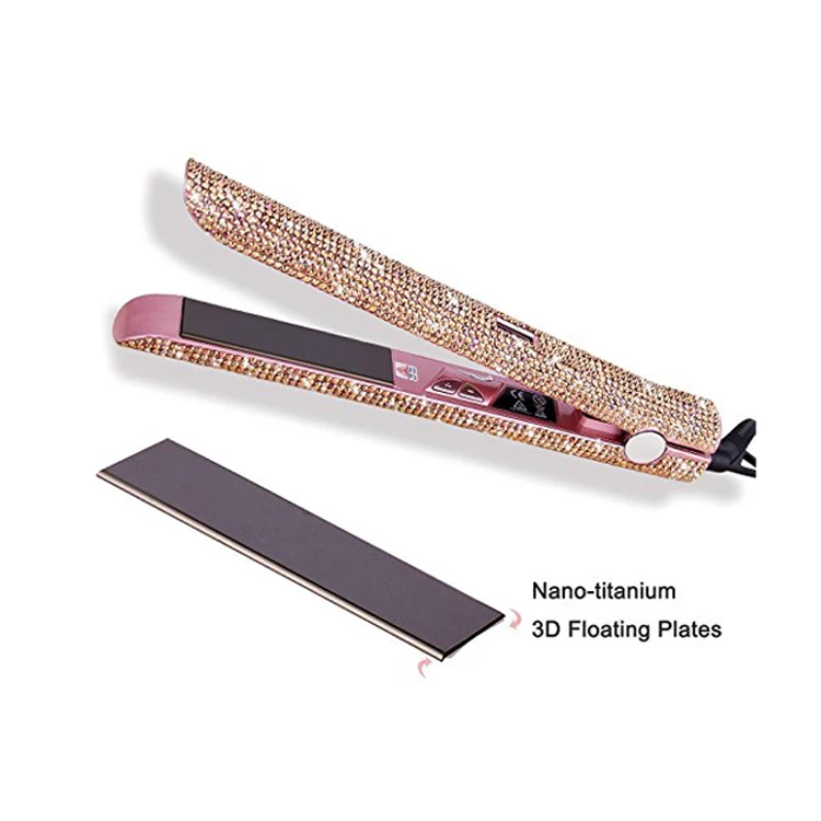 Hot Selling Hair Tool Bling Flat Iron Crystal Hair Straightener