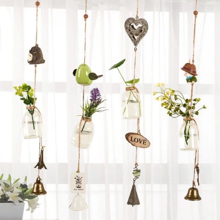 
WR Products outdoor Handing Resin wind chimes of wrought craft ceramics wind chime for home decoration 