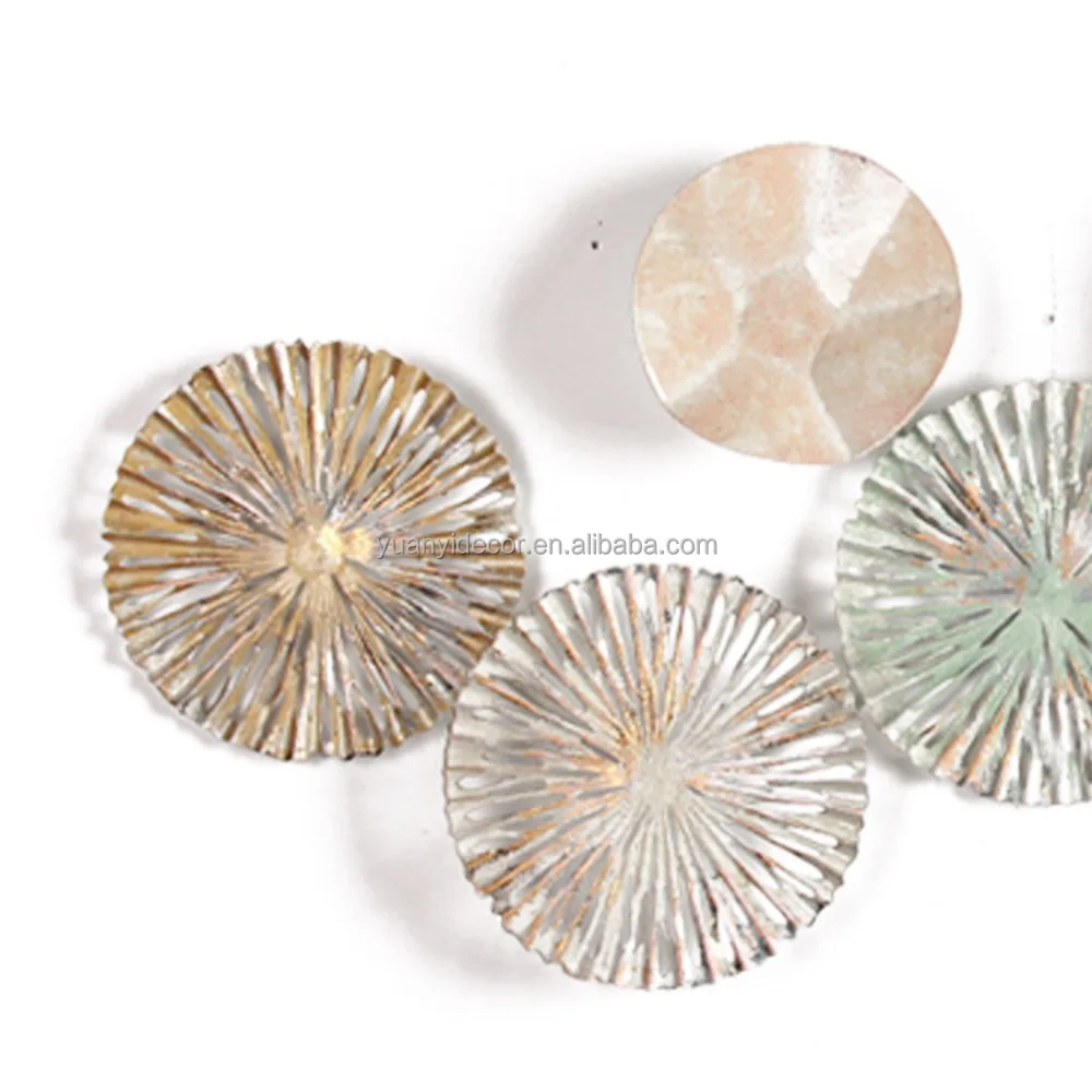 Best Selling Decorative Metal Lotus Leaf Wrought Iron Wall Art