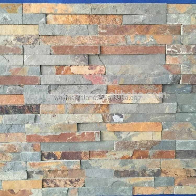 
factory sale classical multicolor natural slate cladding and stone panel WP-D20 
