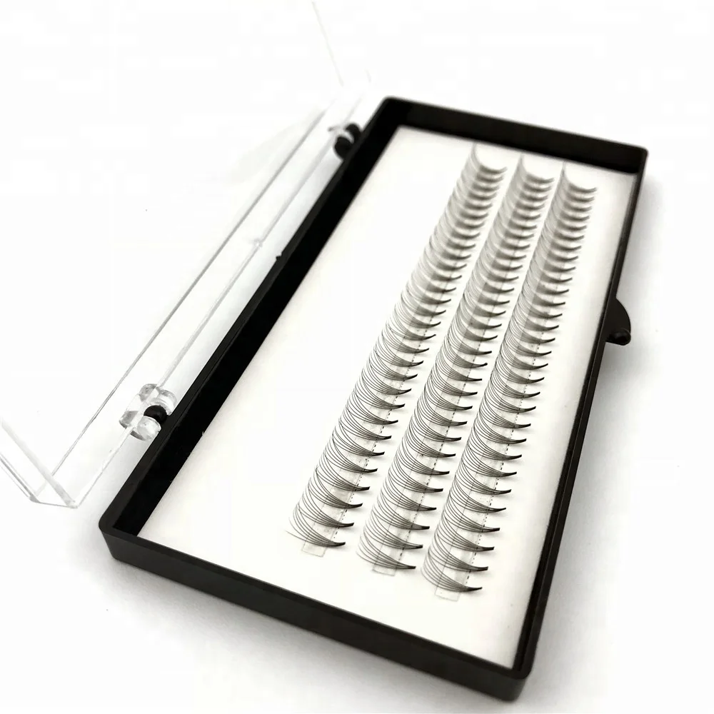 
Hisail 0.07MM Premade 6D Volume Lash Fans Individual Lashes Knot Free Cluster Eyelash 