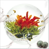 Handmade jasmine tea,flower blooming tea with good taste