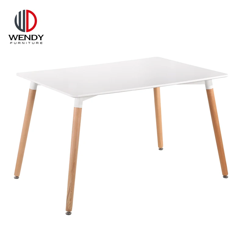 Hot sale MDF dining table and plastic dining chair set with good price