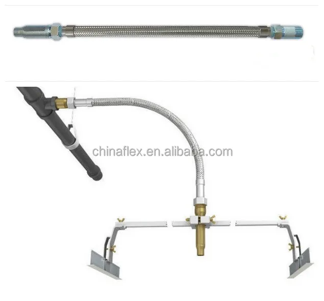 Firefighting equipment Unbraided Stainless Steel Flexible Fire Sprinkler Hose