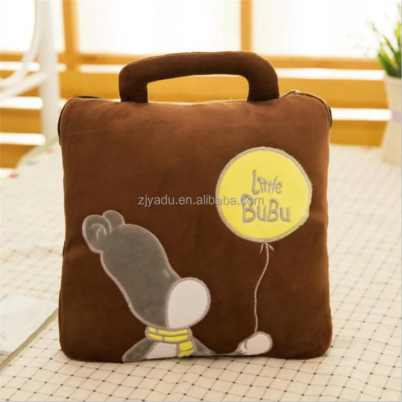 Air conditioner is cartoon plush toy portable air conditioner blanket blanket wholesale