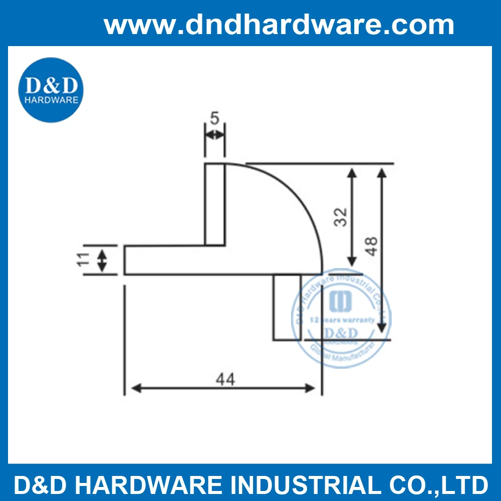 Stainless steel 316 silicon door stopper for metal door