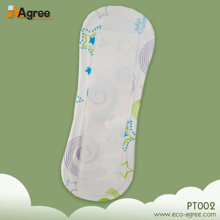 PL001 155mm 180mm Fluff Pulp Embossed Panty Liner In India With Anion Strip