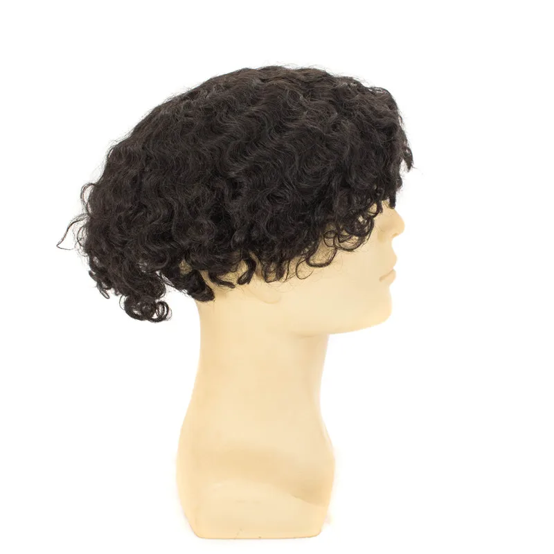 Male man hair wigs unit mens afro toupees weave curly danskin afro to pay