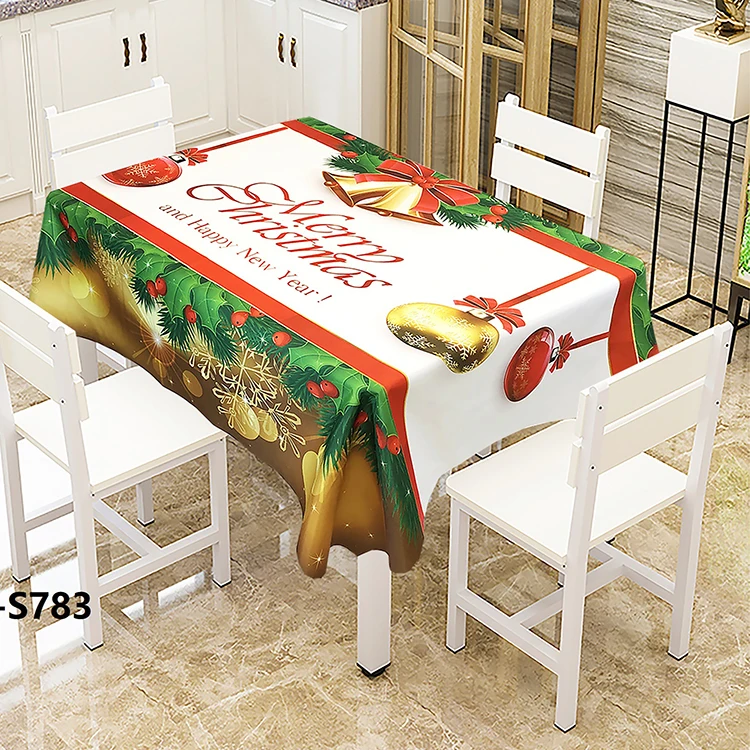 Wholesale Christmas Printed Fabric TableCloth,European Seasonal Christmas design Table runners