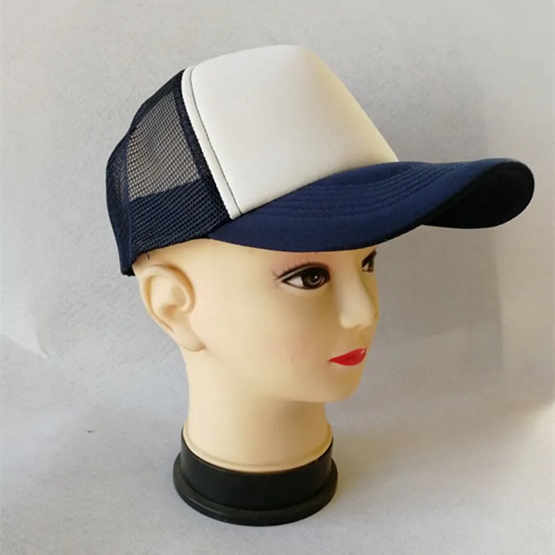 
Factory Custom winter cap sponge polyester mesh cap printing kid 52cm trucker Hats 