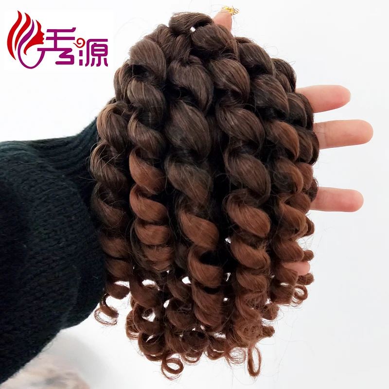  Оптовая продажа дешевые скачущий палочка curl ямайский отказов крючком синтетические плетеные волнистые волосы на крючках
