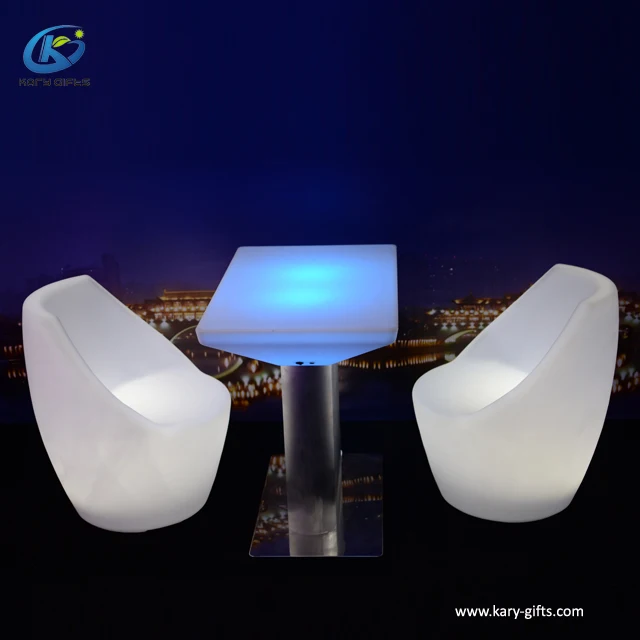 Event Party Popular Glowing Banquet Desk LED Dining Table