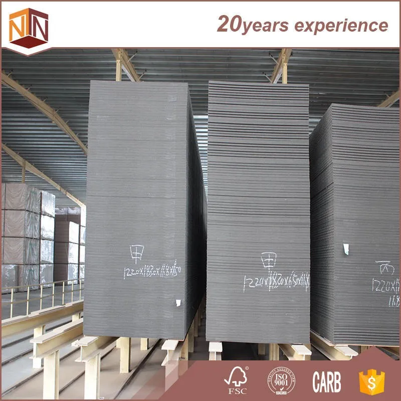 
China manufacturer 4x8 inch waterproof black mdf 