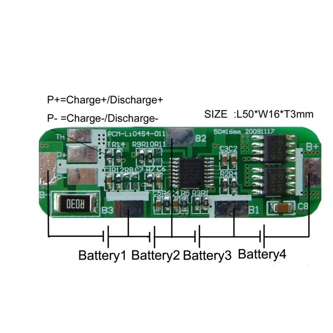 RoHS certified Protective Circuit Board 3S 4S 3A 4A 5A lithium battery PCM/BMS/PCB