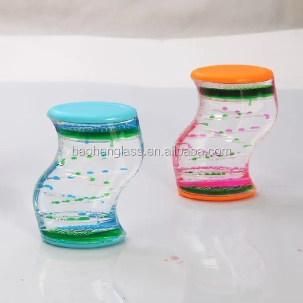 Novelty Souvenir Oil Water Liquid Motion Sand Timer For Toy