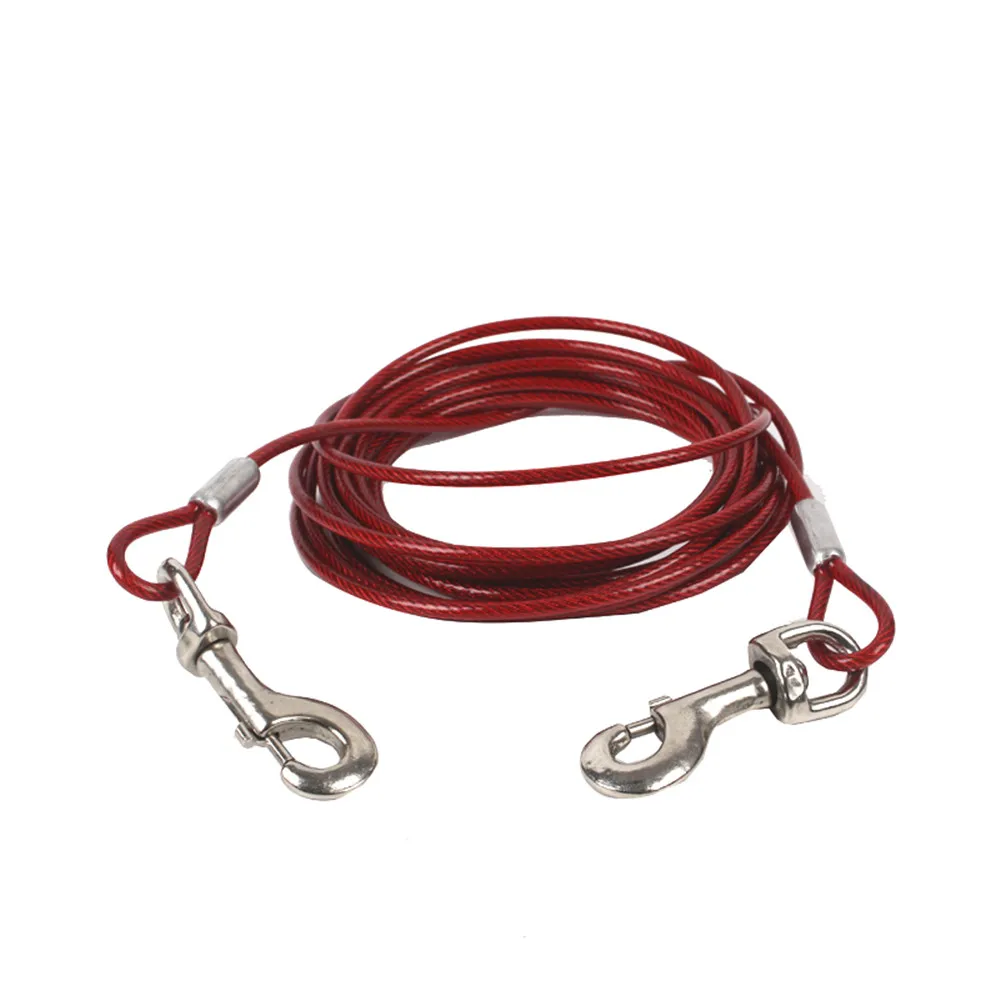 Hot Sale PVC Coated Steel core Dog Tie Out Cable,Pet Leashes