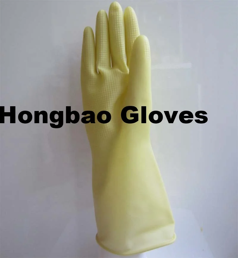 70g cream landry rubber latex gloves HIGH QUALITY heavy duty  kitchen cleaning hand latex household gloves