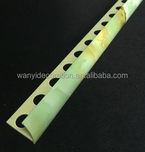 Factory direct marble color PVC ceramic edge tile trim profile