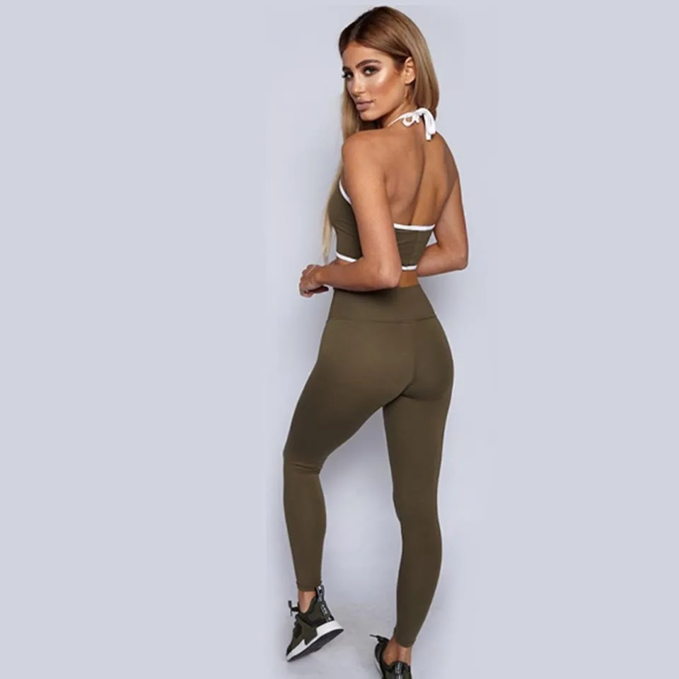 
Wholesale Sportswear Type Fitness Top Leggings Gym Set 