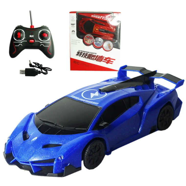 Wall Climbing RC Car New LED Lights Rotating Antigravity RC Car 4ch infrared rc toys climbing wall car