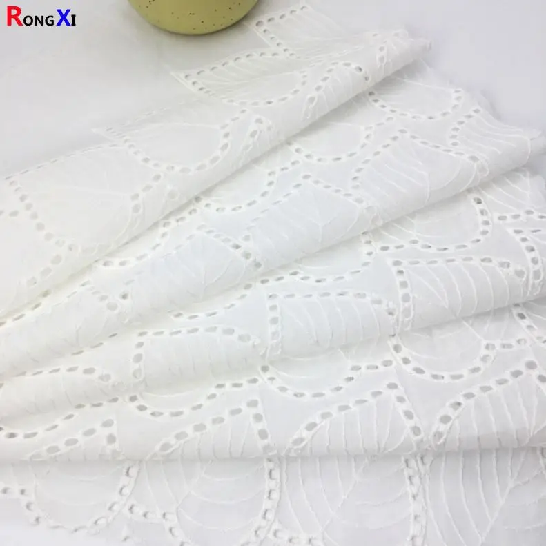 RXF0585 embroidery pima cotton Cotton Fabric