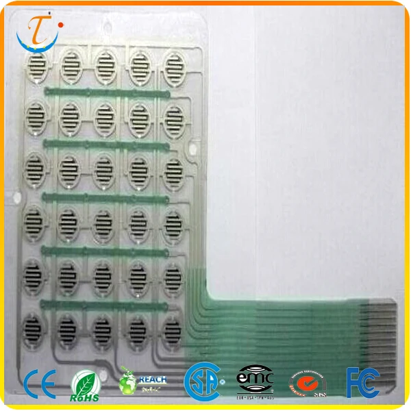 
PET Conductive film membrane switch panel for toy 