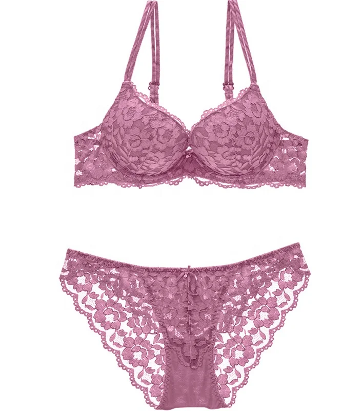 
Popular style wholesale korean women girls small size underwear bra and panty set 
