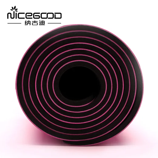 Резиновый коврик для йоги из ПУ экологически чистый полиуретановый нетоксичный черный Коврик для йоги из натуральной кожи