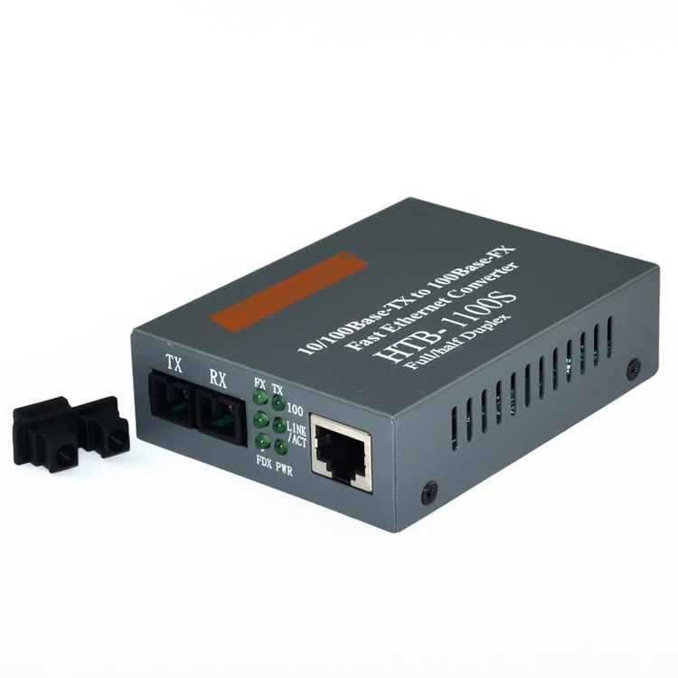 Single Mode 25km Dual Fiber 10 100 base tx fx fiber optic media converter