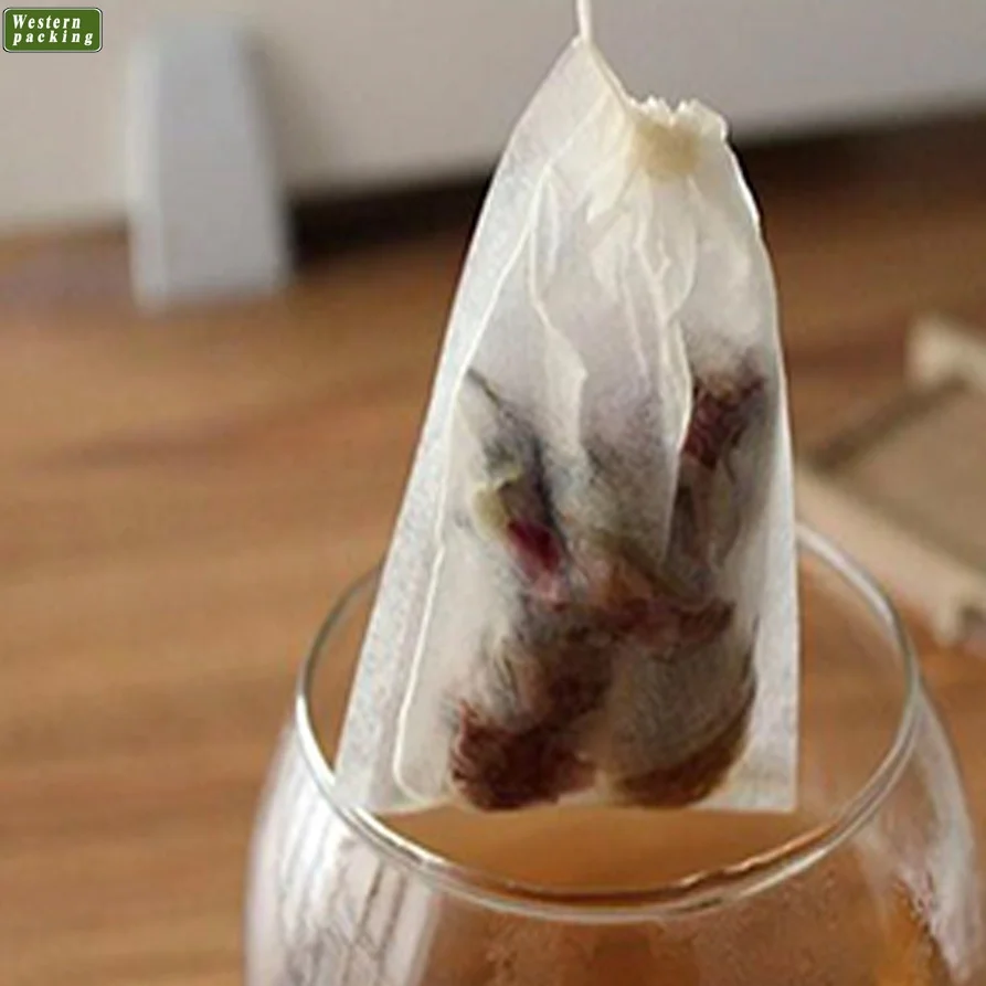 
high quality packaging paper/heat seal disposable tea filter bag 