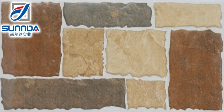 Africa outside cheap antislip waterproof villa ceramic wall tiles house decor sandstone exterior ceramic porcelain wall tiles