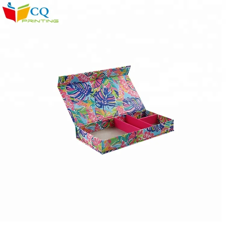China unique new designed colorful printing  gift cardboard paper box with  compartment , guangzhou gift box luxury cardboard