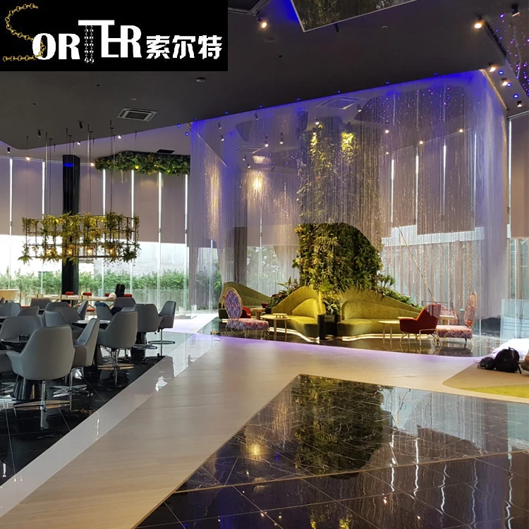 luxurious decorative metal restaurant room divider