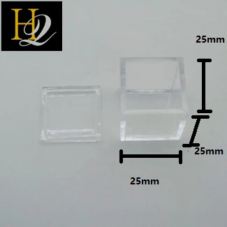Wholesales Custom Clear Square Acrylic 5-sided Box Small Box with Lid