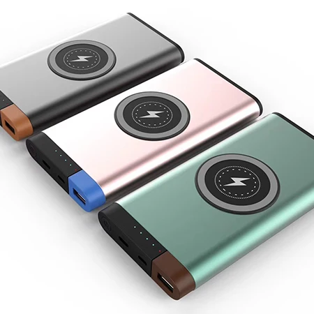 Aluminum alloy shell 10000mAh 16000mAh  battery type c fast charging wireless powerbank