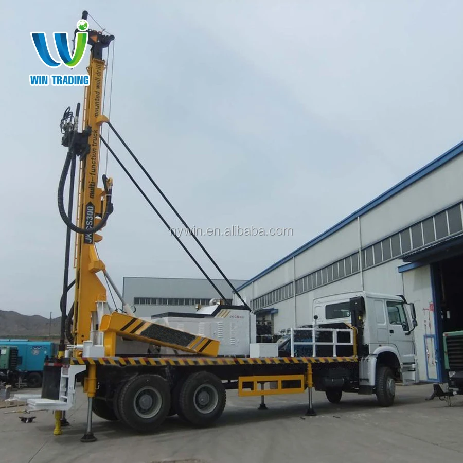 
RG Truck mounted Full Hydraulic Mobile 800m Telescoping Type Water Well Bore Hole Drilling Rig Factory Price 