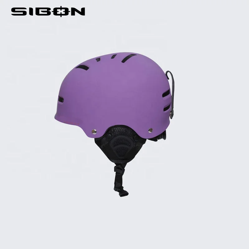 
SIBON B0822108 CE 14 air vents ABS shell removable goggle lock strap washable liner kids ski helmet oem 