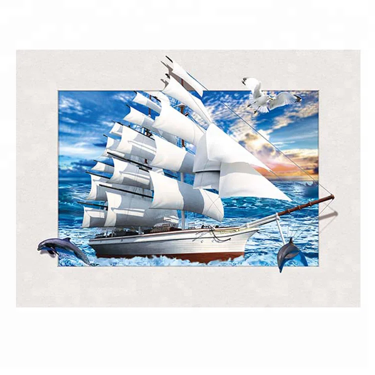 
5d lenticular picture landscape decorative painting with cheap price 