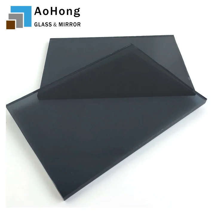 6mm Black Euro Grey Reflective Tempered Glass 6 mm Reflex Tempered Glass Price