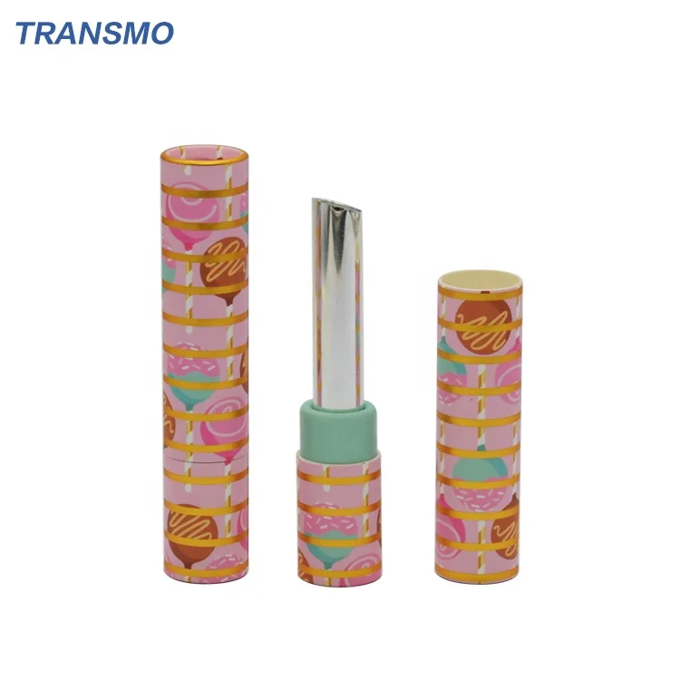 Контейнер для бальзама губ экологически чистый контейнер из розовой бумаги губной