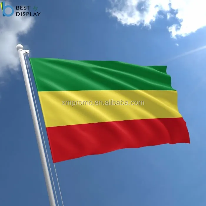Wholesale Low Price Online Shopping Outdoor Use Polyester Ethiopia Old Flag